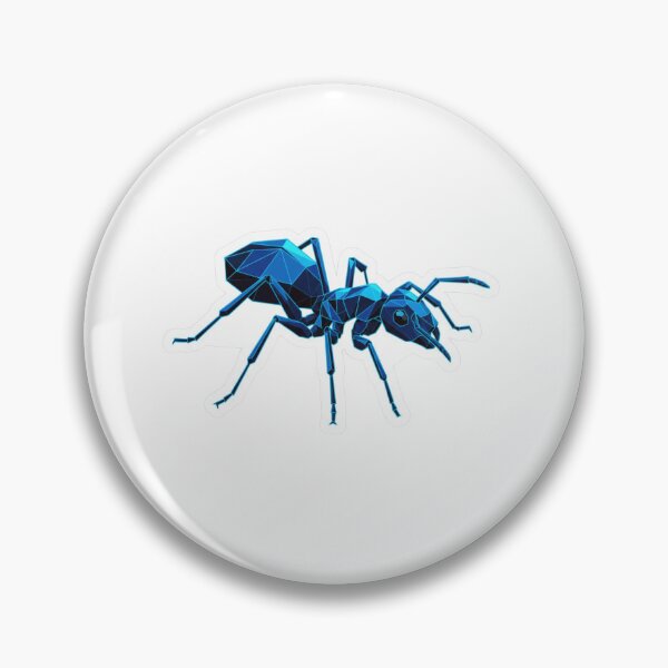 Item preview, Blue Mechanical Ant – Robotic Style Sticker for Science Fiction Fans designed and sold by bsbd-action.