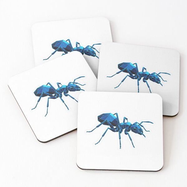 Item preview, Blue Mechanical Ant – Robotic Style Sticker for Science Fiction Fans designed and sold by bsbd-action.