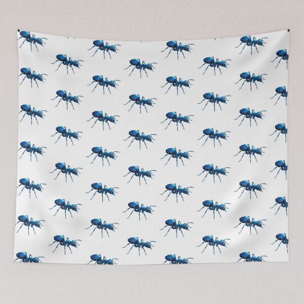 Item preview, Blue Mechanical Ant – Robotic Style Sticker for Science Fiction Fans designed and sold by bsbd-action.
