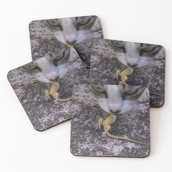 Item preview, Cat Preying Lizard for Food designed and sold by ROSE ANN BANILAR.