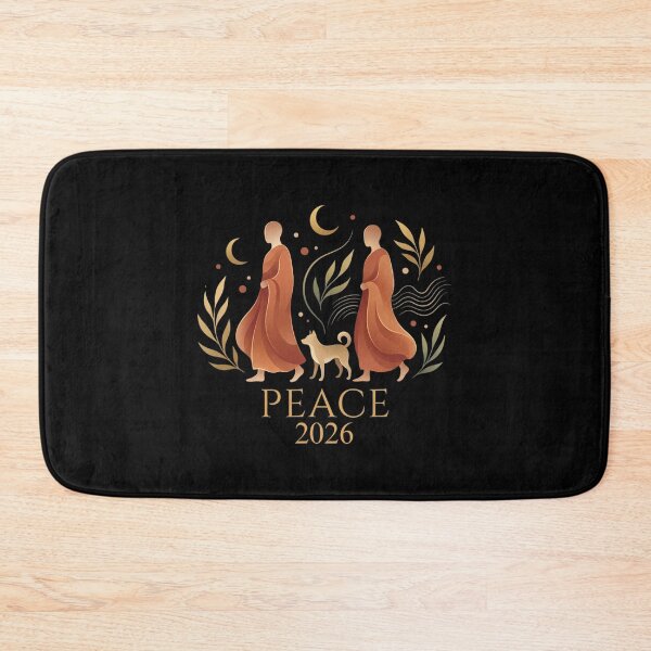 Item preview, Walk Peace 2026 World Peace Monks with Aloka Dog Spiritual  designed and sold by CristHuds.