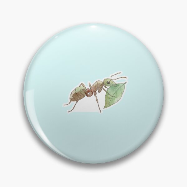 Item preview, Worker Ant with Leaf – Realistic Watercolor Sticker for Garden Lovers designed and sold by bsbd-action.