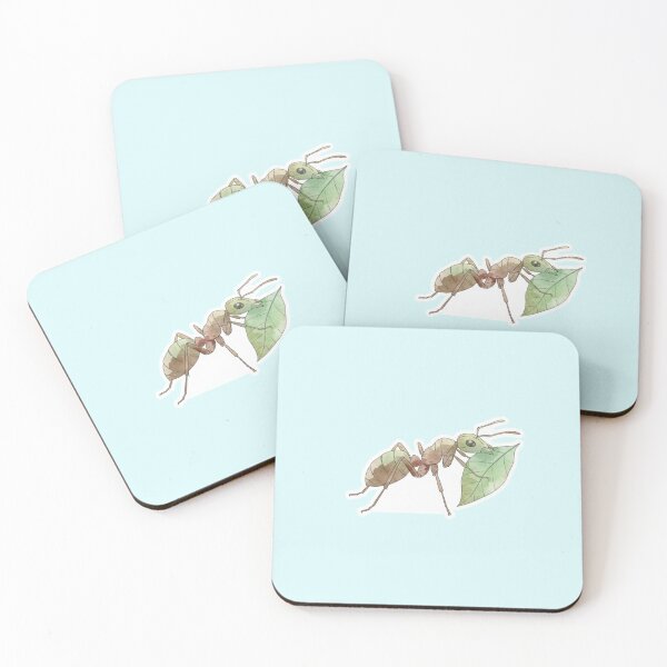 Item preview, Worker Ant with Leaf – Realistic Watercolor Sticker for Garden Lovers designed and sold by bsbd-action.