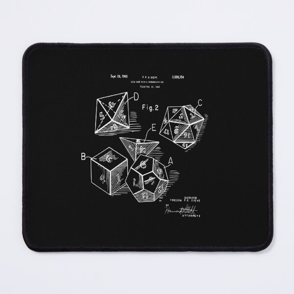 Item preview, Role Playing Dice Patent Prints 1963 designed and sold by stn04.