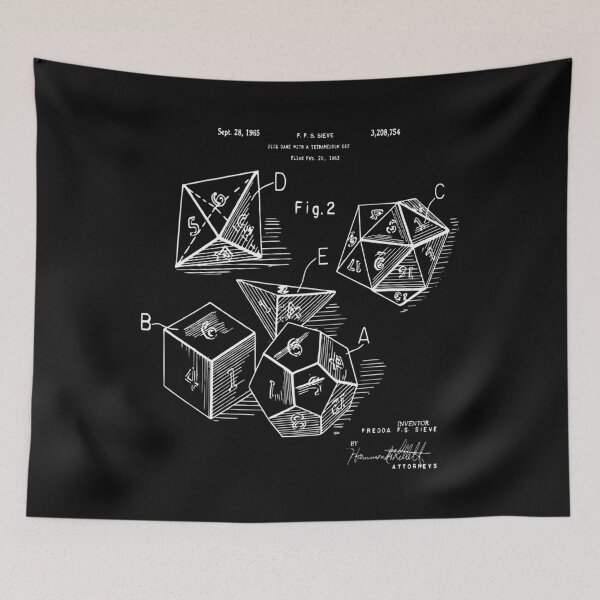 Item preview,  Role Playing Dice Patent Prints 1963 designed and sold by stn04.