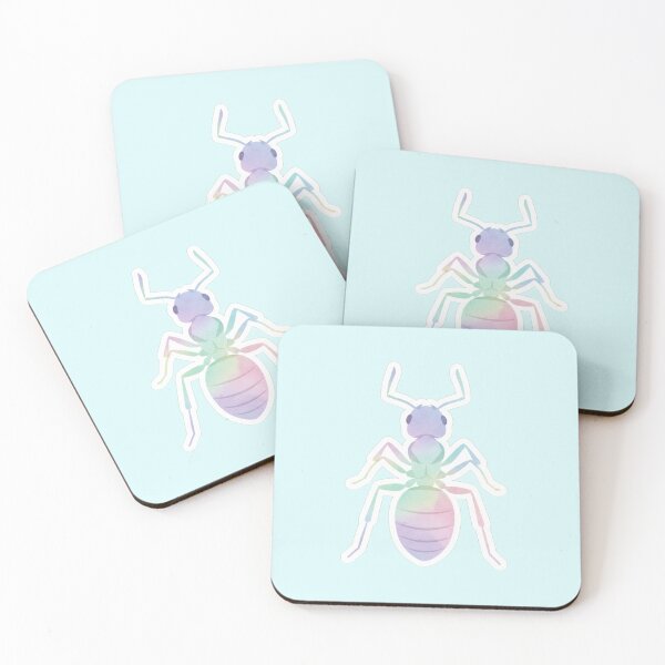 Item preview, Rainbow Silhouette Ant – Soft Gradient Sticker for Children's Gift designed and sold by bsbd-action.