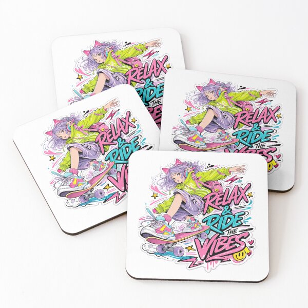 Item preview, Skateboarding Anime Girl, Skateboard Graffiti Art designed and sold by graphic-genie.