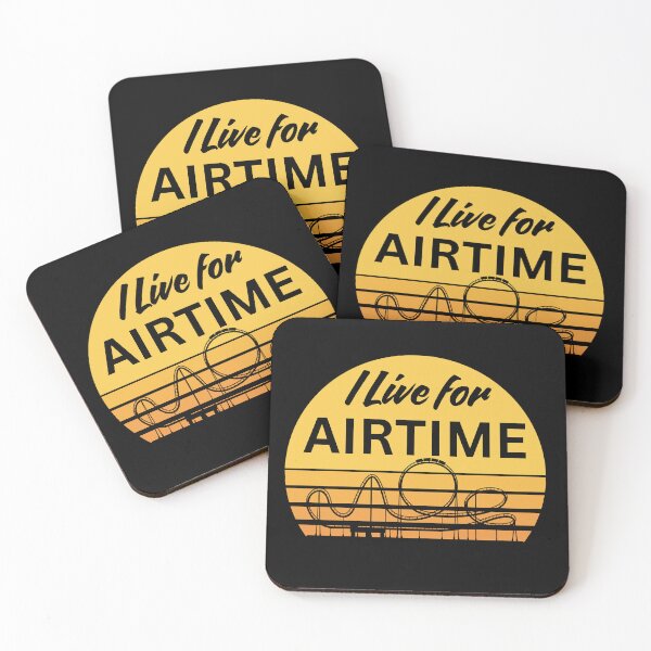 Item preview, I Live for Airtime – Retro Sunset Roller Coaster Design designed and sold by Coaster Culture Industries.