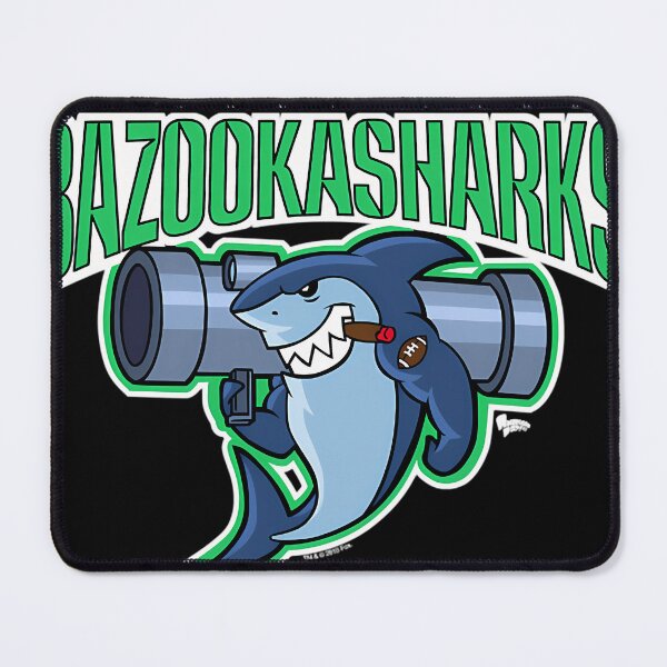Item preview, American Dad Bazooka Sharks Logo Essential designed and sold by NutnOff.