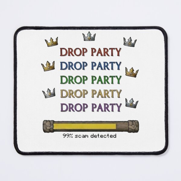Item preview, Drop Party Scam Detected Retro Meme designed and sold by TernEdge.
