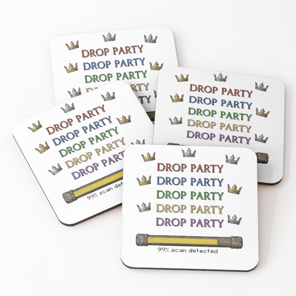 Item preview, Drop Party Scam Detected Retro Meme designed and sold by TernEdge.