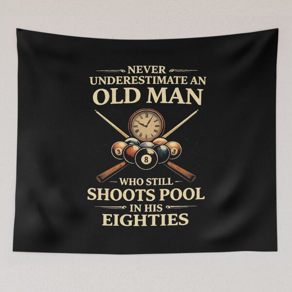 Item preview, Never Underestimate an Old Man Who Still Shoots Pool designed and sold by JODYSMORGAN.