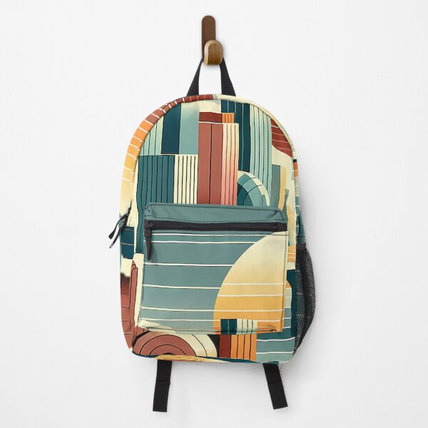 Item preview, Geometric Sunset Cityscape Illustration designed and sold by InkSmithery.
