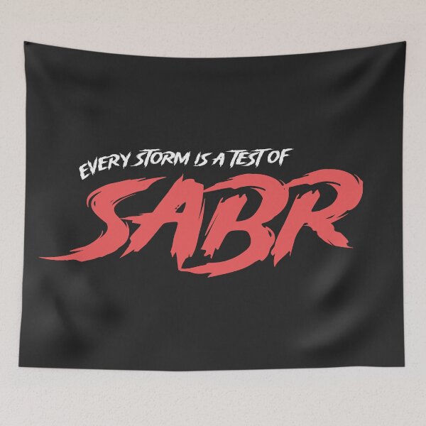 Item preview, Every Storm is a Test of Sabr - Modern Islamic Streetwear Quote designed and sold by Miniature Store.