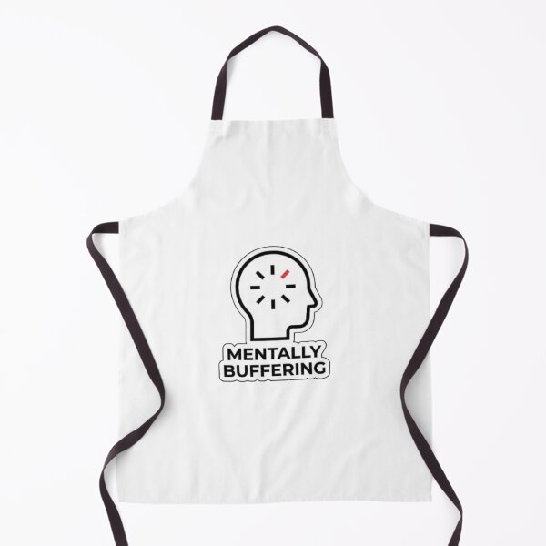 Item preview, Mentally Buffering Sticker – Relatable Tech Burnout Humor – Minimal Loading Design designed and sold by Vegasstickers.