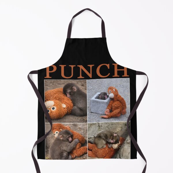 Item preview, Punch Cute Monkey and Plush Toy Collage designed and sold by HUTEND.