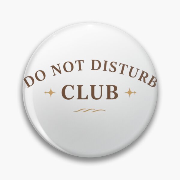 Item preview, Do Not Disturb Club Retro Minimal Aesthetic Typography Design designed and sold by Sanika arts .