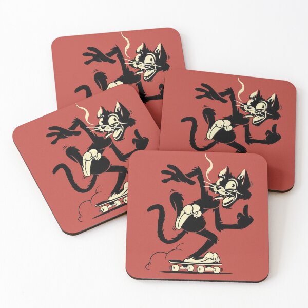 Item preview, Black Cat Flipping a Bird designed and sold by MorningFive.