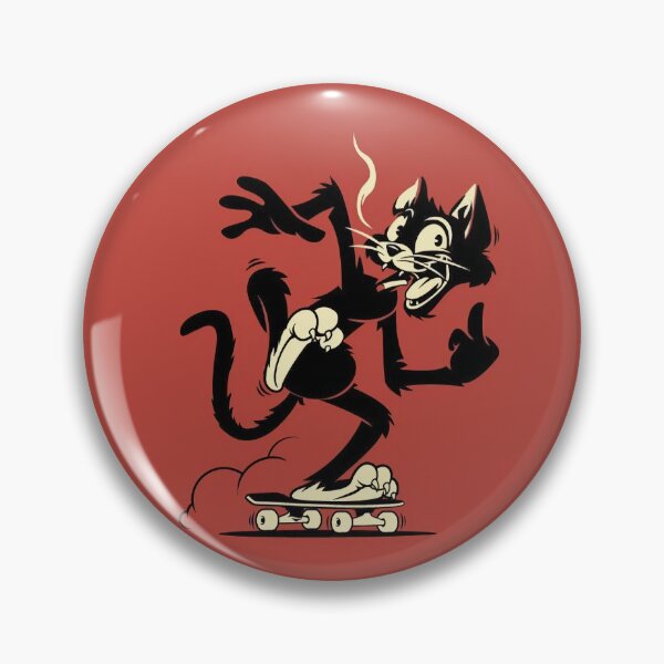 Item preview, Black Cat Flipping a Bird designed and sold by MorningFive.