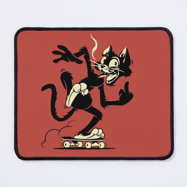 Item preview, Black Cat Flipping a Bird designed and sold by MorningFive.