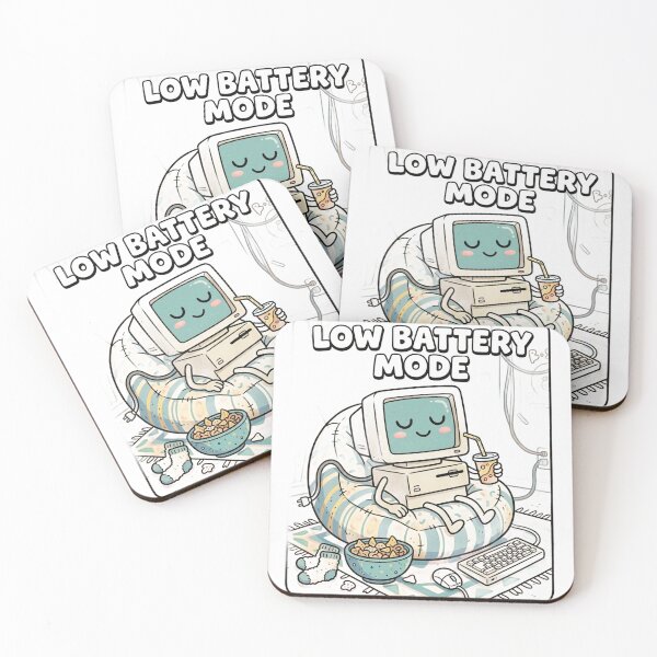 Item preview, Low Battery Mode Retro Cute Computer Funny Graphic T-Shirt designed and sold by Stickersdevelop.
