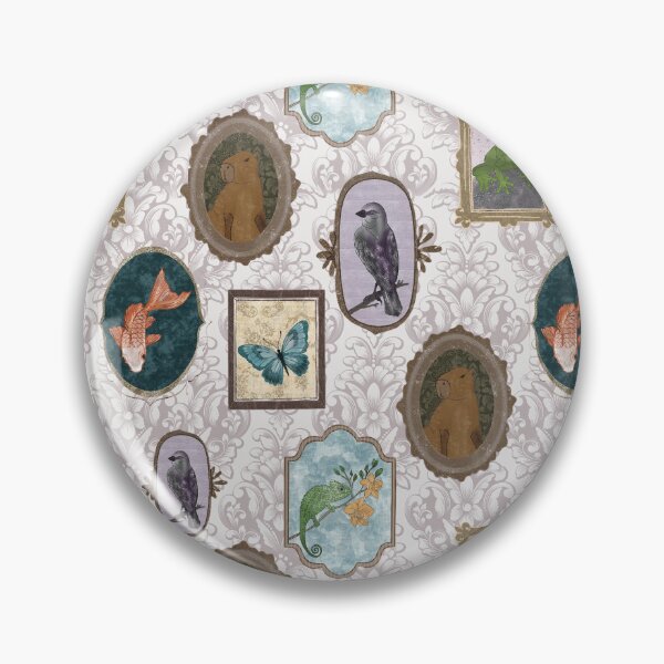 Item preview, Vintage Menagerie Framed Animal Damask Pattern designed and sold by Seamlessly Buffalo.