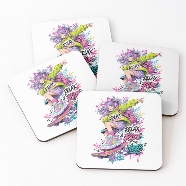 Item preview, Anime Skate Girl, Skateboarding Girl, Skate, Sk8 designed and sold by Skateboard-Art.