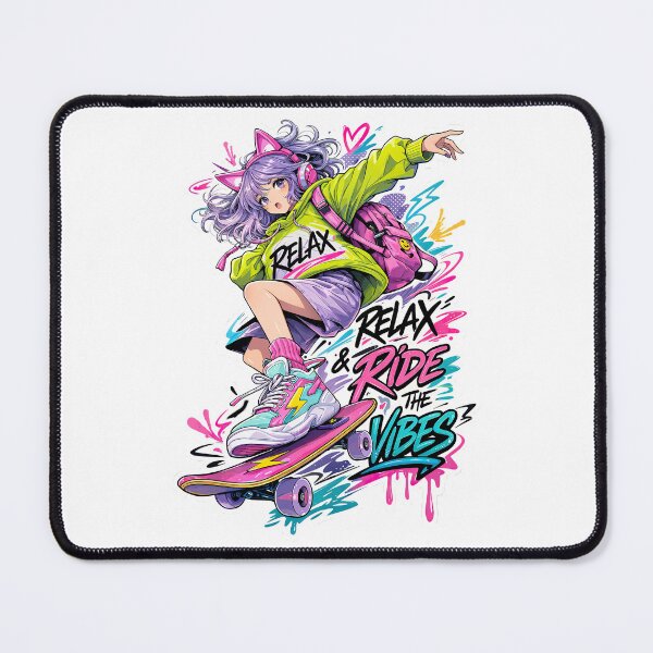 Item preview, Anime Skate Girl, Skateboarding Girl, Skate, Sk8 designed and sold by Skateboard-Art.