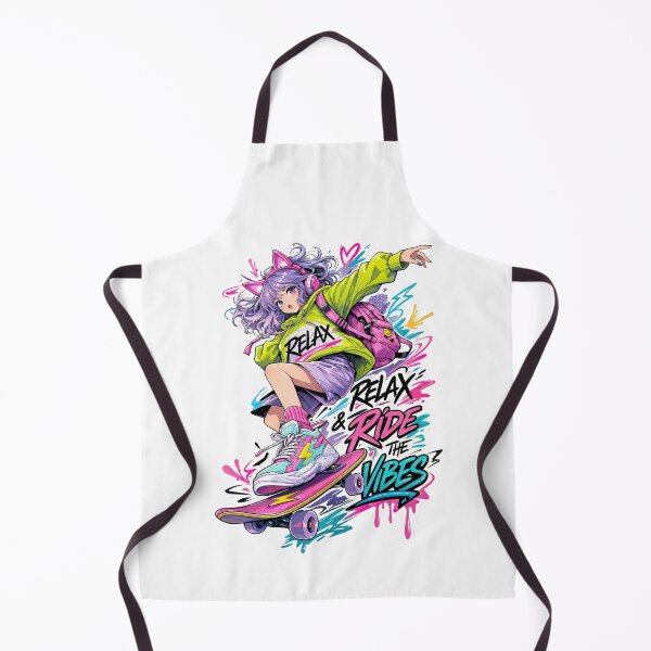 Item preview, Anime Skate Girl, Skateboarding Girl, Skate, Sk8 designed and sold by Skateboard-Art.