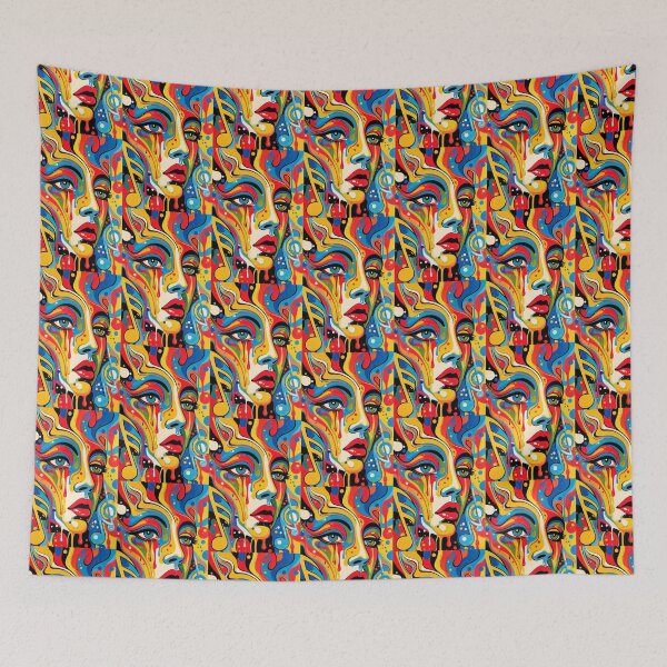 Item preview, Joyful Female Figures Splash Explosion designed and sold by Arte Cartoon From TagTeam Group.