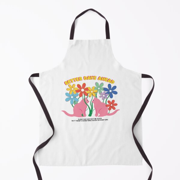 Item preview, Better Days Ahead: Retro Pink Cats In Bloom designed and sold by PODMERCHES.