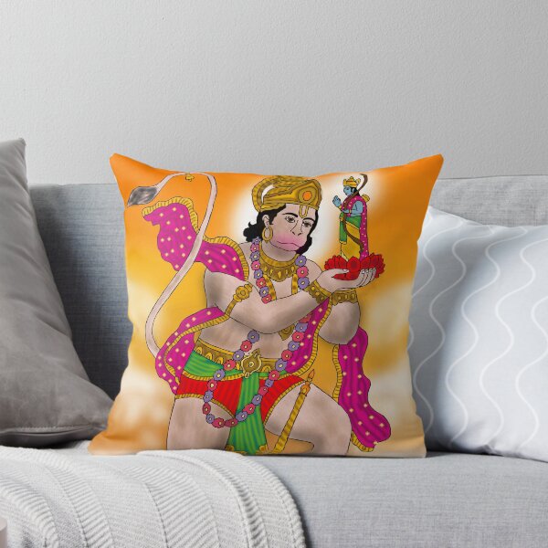 Item preview, Lord Hanuman Powerful Devotional Artwork – Hindu Mythology Art designed and sold by Harshit_Digital_Arts.