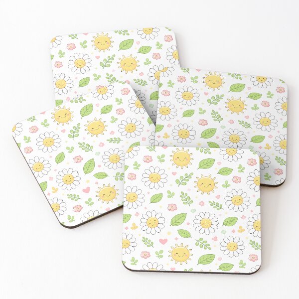 Item preview, Nature and Flowers Kawaii Pattern designed and sold by Arte Cartoon From TagTeam Group.