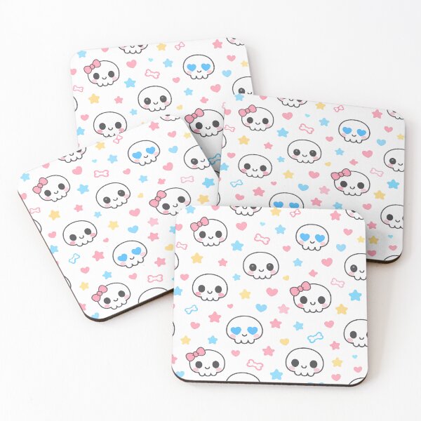 Item preview, Kawaii Skulls Pattern designed and sold by Arte Cartoon From TagTeam Group.