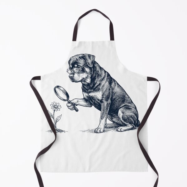 Artikelvorschau, Vintage Rottweiler Botaniker Blumenhund Mama Papa entworfen und verkauft von DoodleTortle.