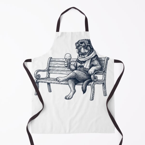 Artikelvorschau, Rottweiler-Eiscreme-Hund Mama Papa entworfen und verkauft von DoodleTortle.