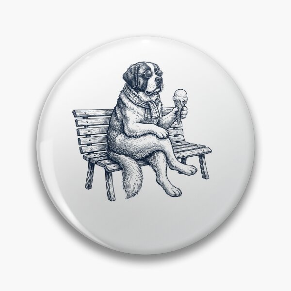 Item preview, Saint Bernard Ice Cream Dog Mom Dad designed and sold by DoodleTortle.
