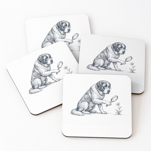 Item preview, Vintage Saint Bernard Botanist Flower Dog Mom Dad designed and sold by DoodleTortle.