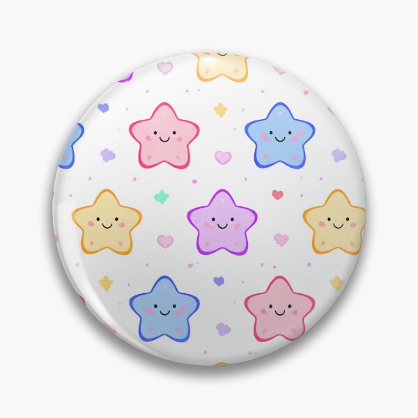 Item preview, Kawaii Stars Pattern Smiling Face designed and sold by Arte Cartoon From TagTeam Group.