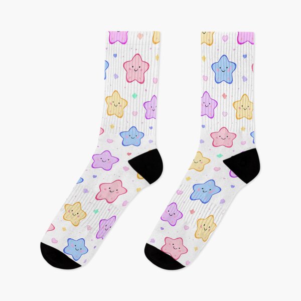 Item preview, Kawaii Stars Pattern Smiling Face designed and sold by Arte Cartoon From TagTeam Group.