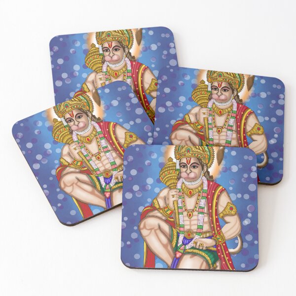 Item preview, Hanuman Ji Spiritual Illustration – Divine Strength Art Design designed and sold by Harshit_Digital_Arts.