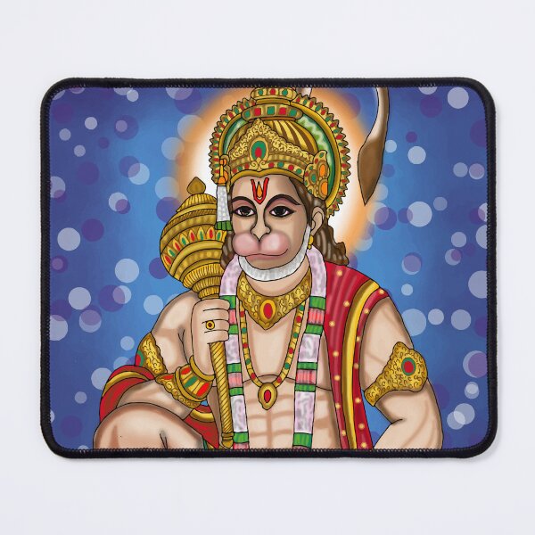 Item preview, Hanuman Ji Spiritual Illustration – Divine Strength Art Design designed and sold by Harshit_Digital_Arts.