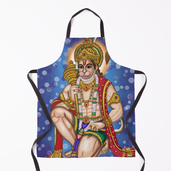 Item preview, Hanuman Ji Spiritual Illustration – Divine Strength Art Design designed and sold by Harshit_Digital_Arts.