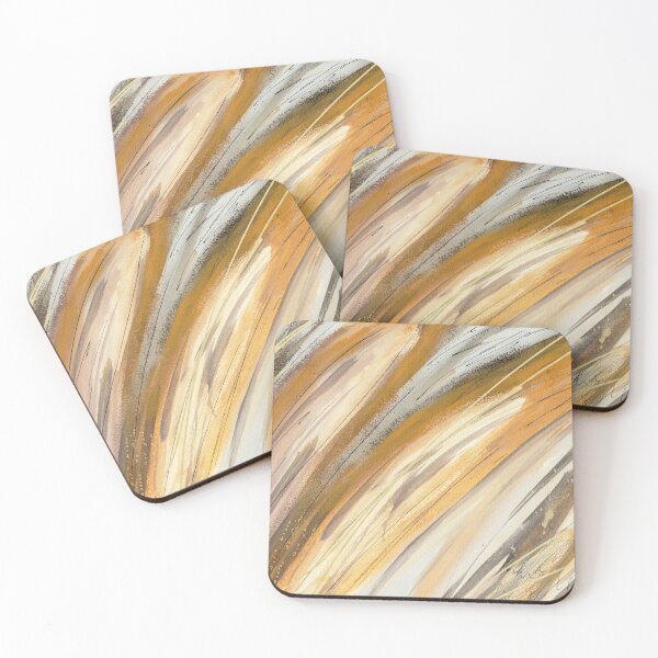 Item preview, Yellow and gold abstract art designed and sold by The Blue Window.