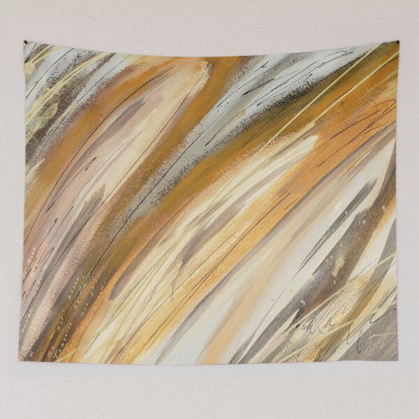 Item preview, Yellow and gold abstract art designed and sold by The Blue Window.