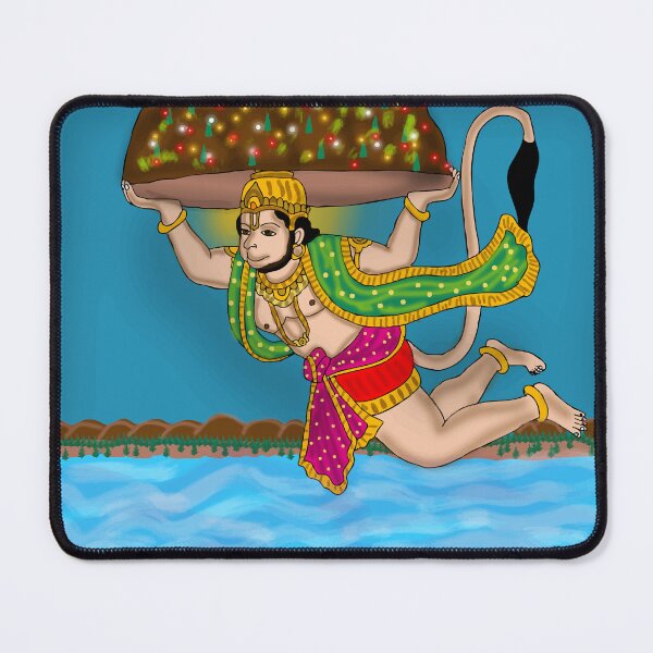 Item preview, Sacred Hanuman Divine Art – Hindu Spiritual Hero Illustration designed and sold by Harshit_Digital_Arts.