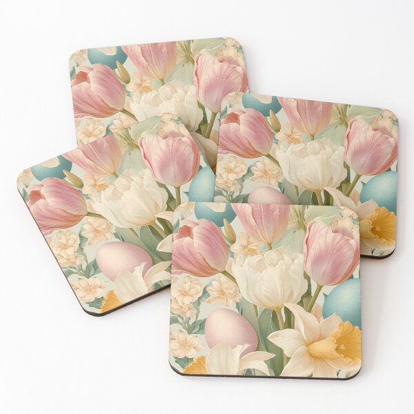 Item preview, Elegant Floral Easter Design – Spring Flowers and Festive Art designed and sold by BobaBunny76.