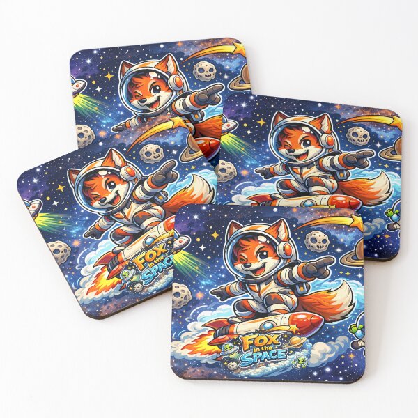 Item preview, Fox in the Space – Cute Astronaut Cartoon Illustration designed and sold by Arte Cartoon From TagTeam Group.