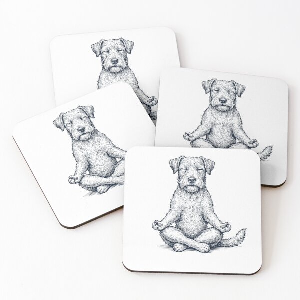 Item preview, Vintage Sealyham Terrier Yoga Lotus Meditation Dog Lover designed and sold by DoodleTortle.