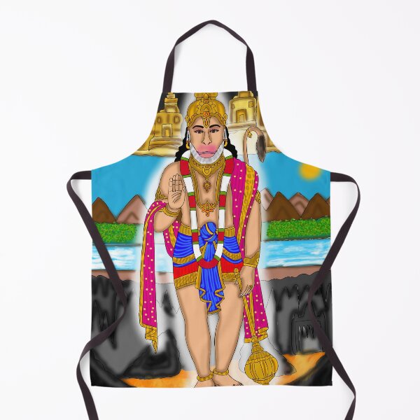 Item preview, Hanuman Mythological Art Design – Hindu Devotional Illustration designed and sold by Harshit_Digital_Arts.